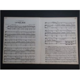 LÜBNER H. La plus jolie Chant Piano XIXe siècle