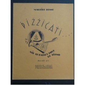 PESSE Maurice Pizzicati Piano 1927