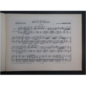 BACHELARD Blanche Rose et Bleu Piano XIXe siècle