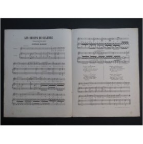 NADAUD Gustave Les Bruits du Silence Chant Piano XIXe siècle