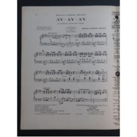 PÉREZ FREIRE Osman Ay Ay Ay Piano 1925