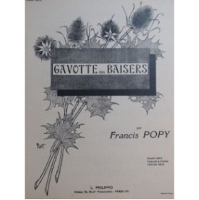 POPY Francis Gavotte des Baisers Piano