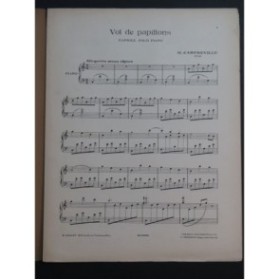 AMFREVILLE H. Vol de Papillons Piano