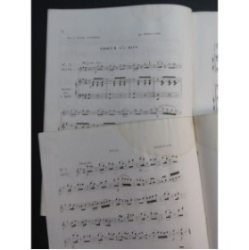 BERBIGUIER Tranquille Choeur d'Adolphe Adam Flûte Piano ca1838