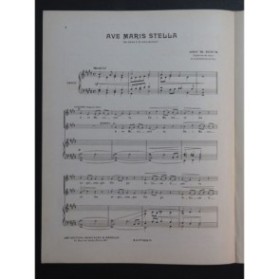 ROUX M. Ave Maris Stella Chant Orgue 1947