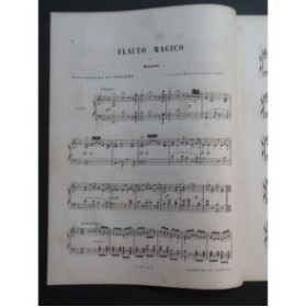VINCENT Auguste Flauto Magico Mozart Piano ca1865