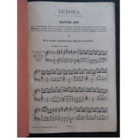 HAENDEL G. F. Debora Oratorio Chant Piano