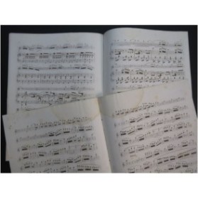 COTTIGNIES Charles Polonaise Favorite des Puritains Piano Flûte ca1835