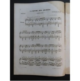 LEFÉBURE-WÉLY La Ronde des Archers op 73 Piano ca1852