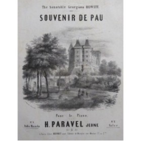 Souvenir de Pau Victor Coindre Illustration XIXe siècle