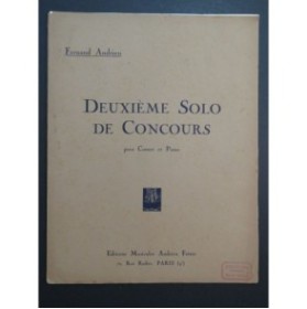 ANDRIEU Fernand Solo de Concours No 2 Cornet Piano