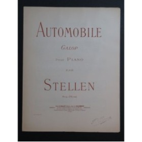 STELLEN Automobile Piano ca1902