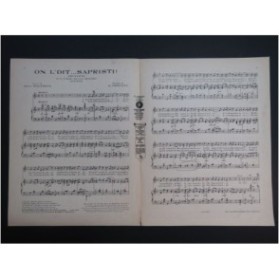 CHRISTINÉ Henri On L'dit...Sapristi Chant Piano 1923