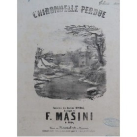 MASINI F. L'Hirondelle perdue Chant Piano ca1850