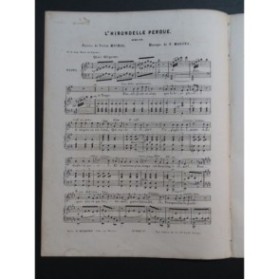 MASINI F. L'Hirondelle perdue Chant Piano ca1850