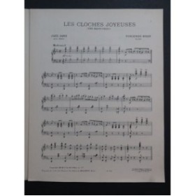 BILLI Vincenzo Les Cloches Joyeuses Piano 1920