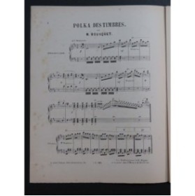 BOUSQUET Narcisse Polka des Timbres Piano XIXe siècle
