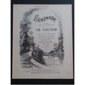GOUNOD Charles Sérénade Chant Piano ca1908