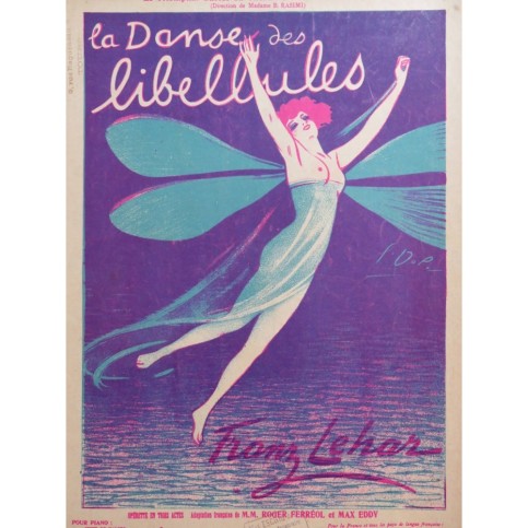 LETOREY Pierre Valse des Libellules Piano 1923