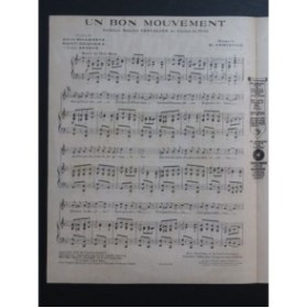 CHRISTINÉ Henri Un Bon Mouvement Chant Piano 1926