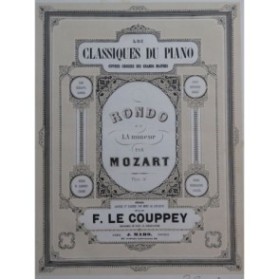 MOZART W. A. Rondo en La mineur Piano ca1863
