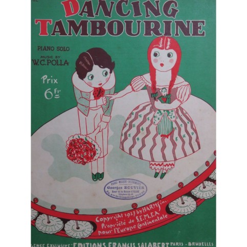POLLA W. C. Dancing Tambourine Piano 1927