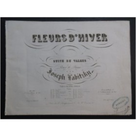 LABITZKY Joseph Fleurs d'Hiver Piano 1848
