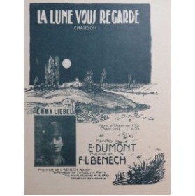 BENECH F. L. La Lune vous regarde Chant Piano 1914