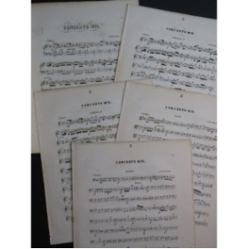 BACH C. P. E. Concerto G Major H. 475 Piano Violon Alto Violoncelle XIXe