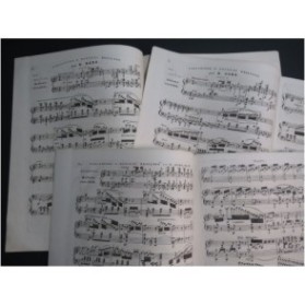 HERZ Henri Variations et Rondeau Piano Harpe ou 2 Pianos 4 mains ca1827
