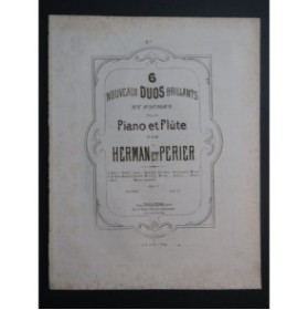 PÉRIER E. HERMAN J. Don Juan de Mozart Divertissement Piano Flûte ca1870