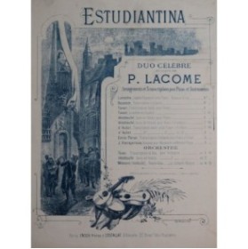 LACOME Paul Estudiantina Piano Violon ca1884