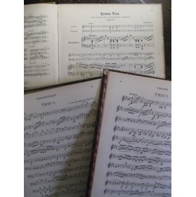 BEETHOVEN Ludwig van Trios Piano Violon Violoncelle