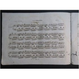 STRAUSS Johann La Carlotta Polka Piano ca1835