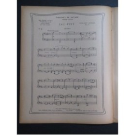D'INDY Vincent Tableaux de Voyage Lac Vert Piano 4 mains 1921