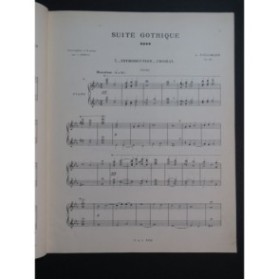 BOËLLMANN Léon Suite Gothique Piano 4 mains 1909
