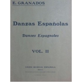 GRANADOS Enrique Danzas Espanolas Vol II Piano