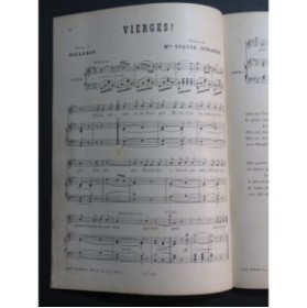 GUILBERT Yvette Vierges Chant Piano 1892
