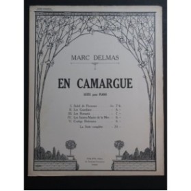 DELMAS Marc En Camargue Piano 1929
