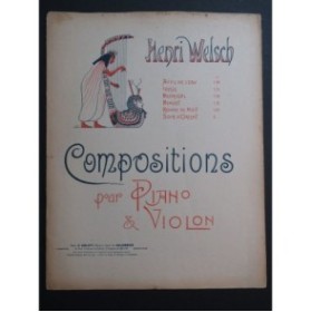 WELSCH Henri Idylle Piano Violon