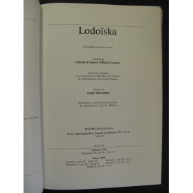 CHERUBINI Luigi Lodoiska Livret Opera Milano 1991