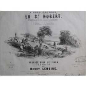 LEMOINE Henry La St Hubert Piano ca1852