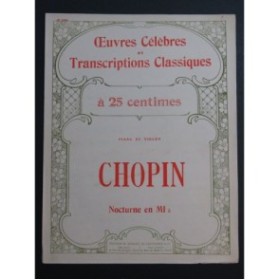 CHOPIN Frédéric Nocturne op 9 No 2 Piano Violon