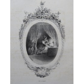 Le Miroir sous l'oreiller F. Sorrieu Illustration XIXe siècle