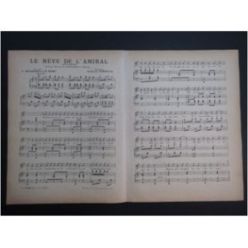 VARGUES Félicien Le Rêve de L'Amiral Chant Piano XIXe siècle