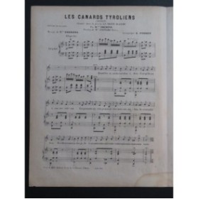 THÉRÉSA Les Canards Tyroliens Chant Piano XIXe Siècle