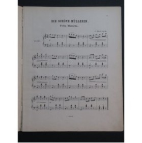 ZIKOFF Friedrich Die Schöne Müllerin Piano ca1870