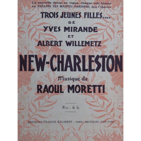 MORETTI Raoul New Charleston Piano 1926