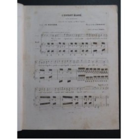 BORDÈSE Luigi L'Enfant Égaré Chant Piano ca1860