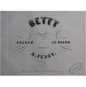 FESSY Alexandre Betty Piano ca1847